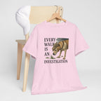 Yellow Lab Every Walk is an Investigation Tee