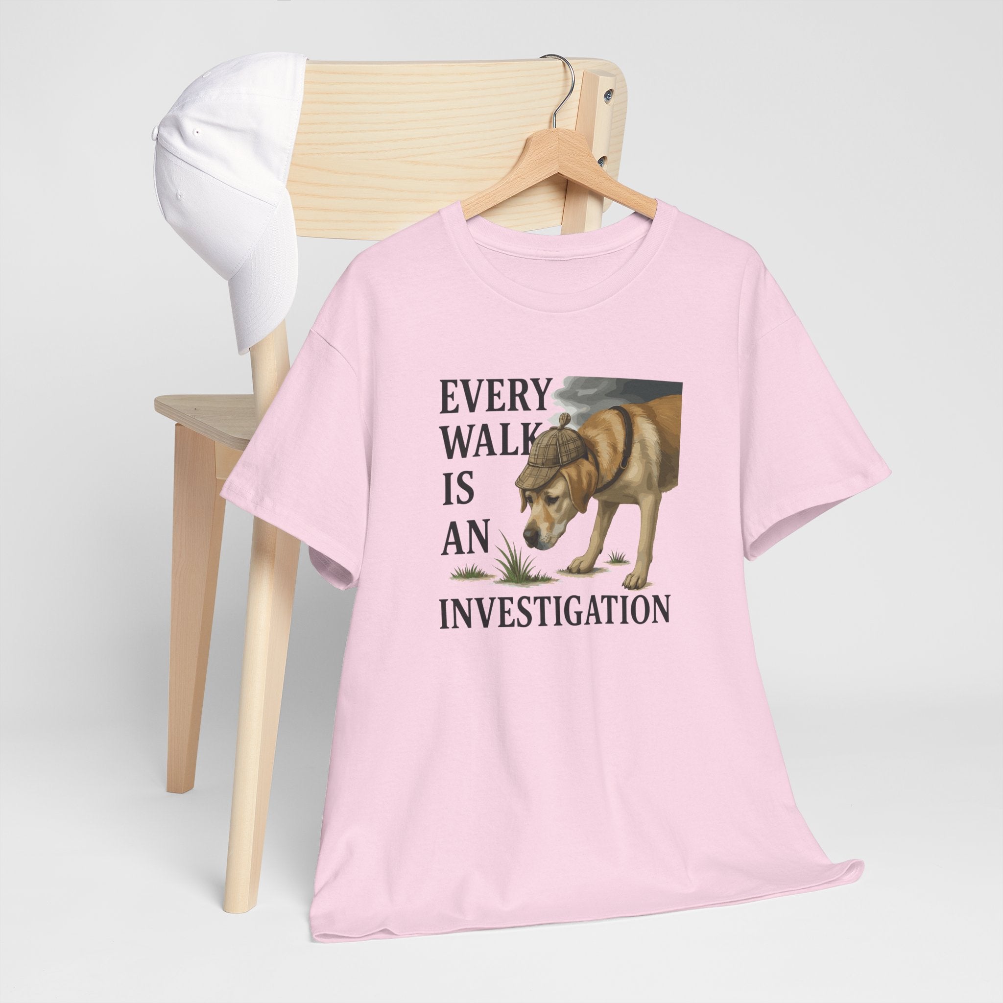 Yellow Lab Every Walk is an Investigation Tee