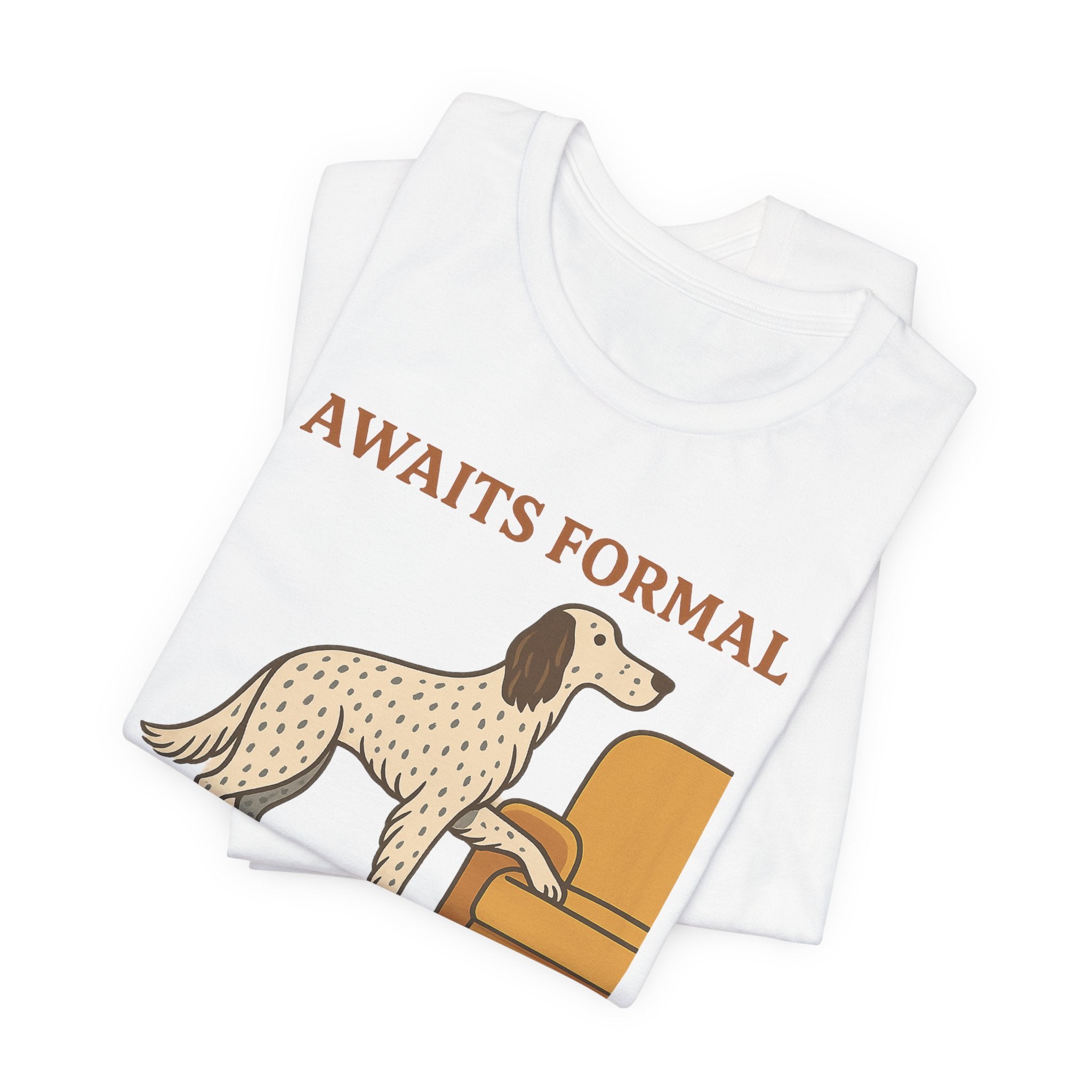 English Setter Awaits Formal Invitation Tee