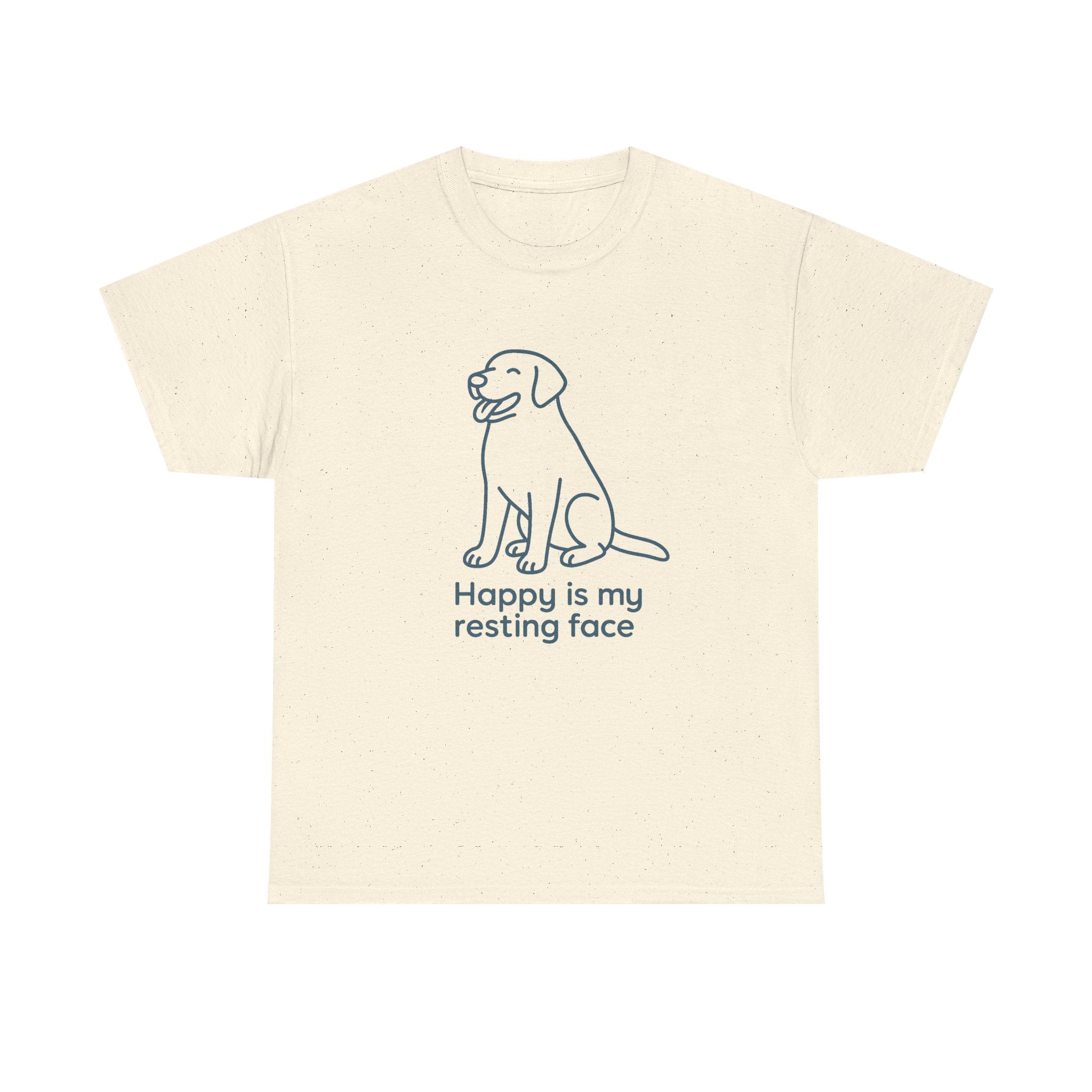 Happy Is My Resting Face - Funny Yellow Lab Tee