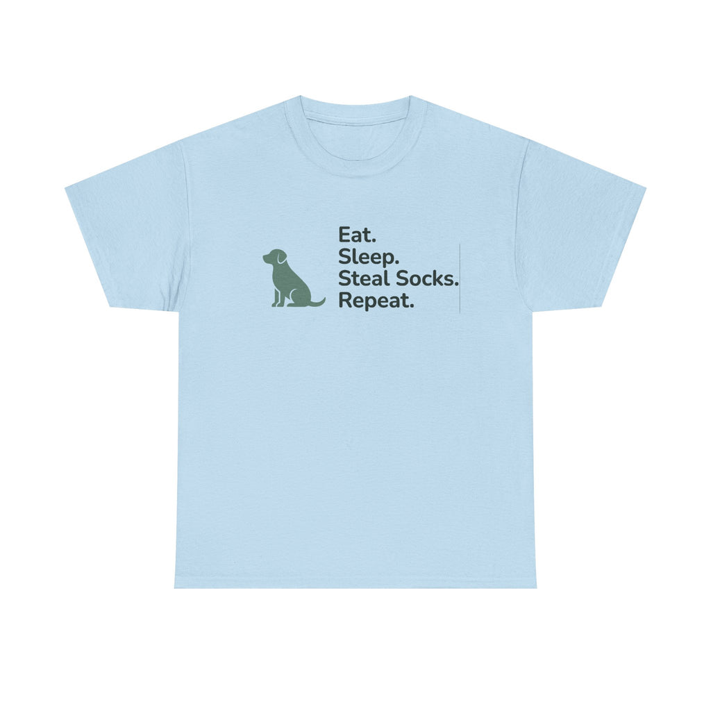 Eat Sleep Steal Socks Dog Lover T-Shirt