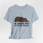 American Water Spaniel He Knows Why You're Calling Him Tee