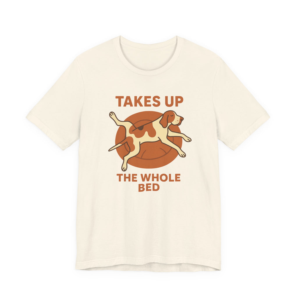 Bracco Italiano Takes Up the Whole Bed Tee