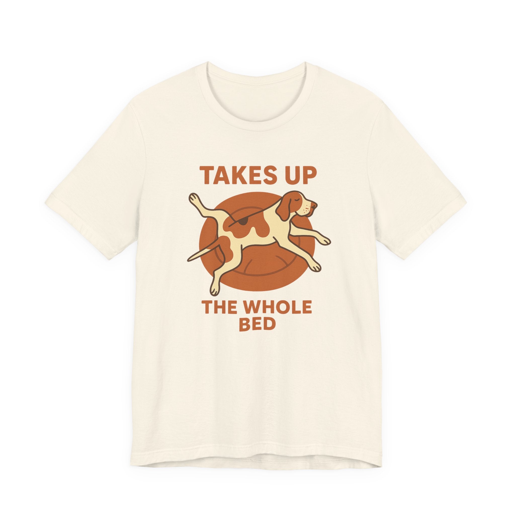 Bracco Italiano Takes Up the Whole Bed Tee