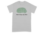 Take it easy nap often dog graphic tee