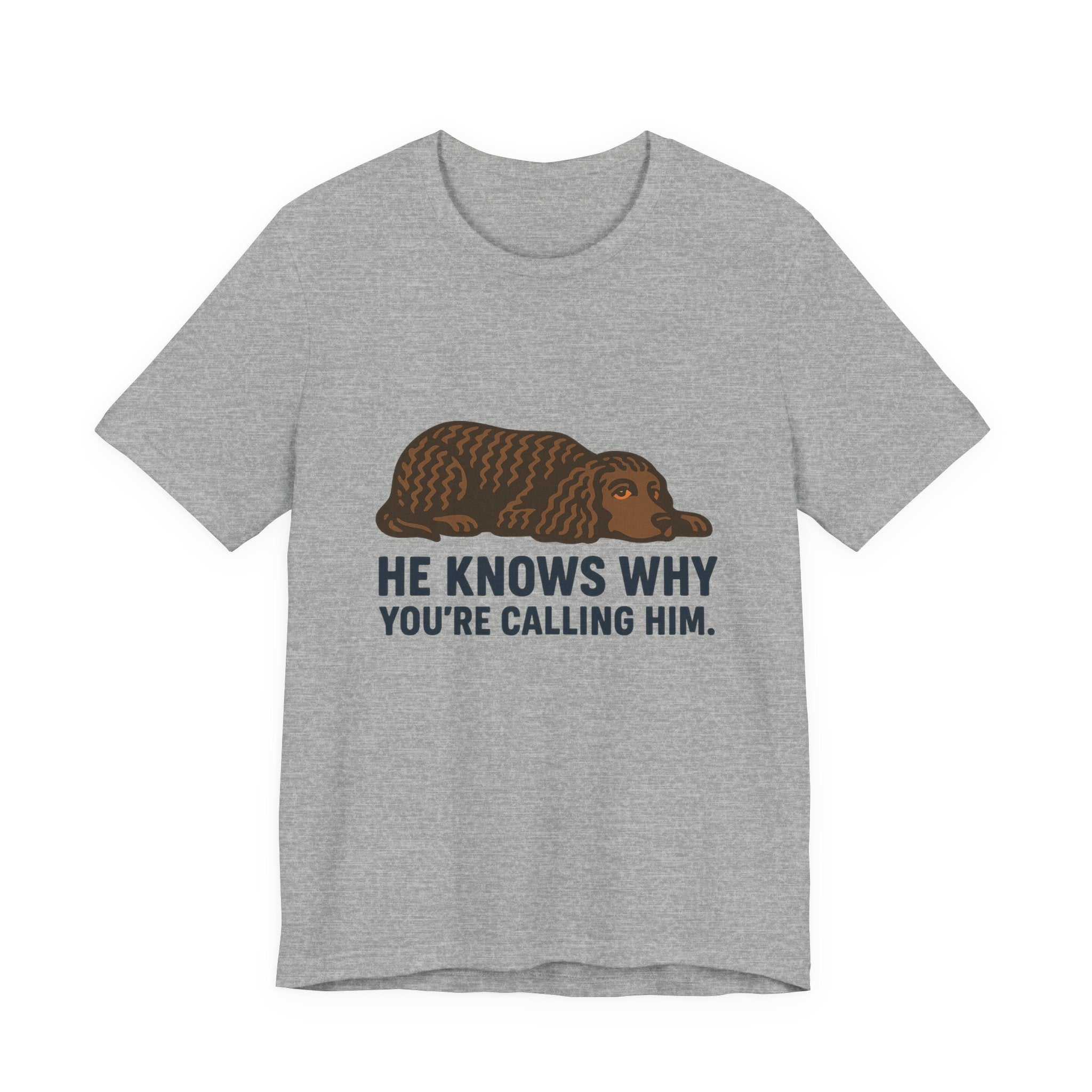 American Water Spaniel He Knows Why You're Calling Him Tee