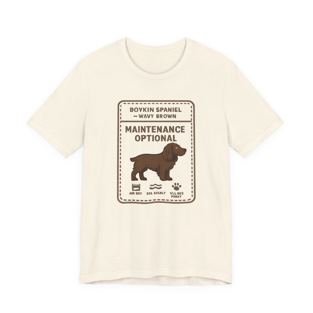 Boykin Spaniel Topknot Maintenance Optional Tee