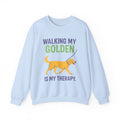 Walking My Golden Sweatshirt