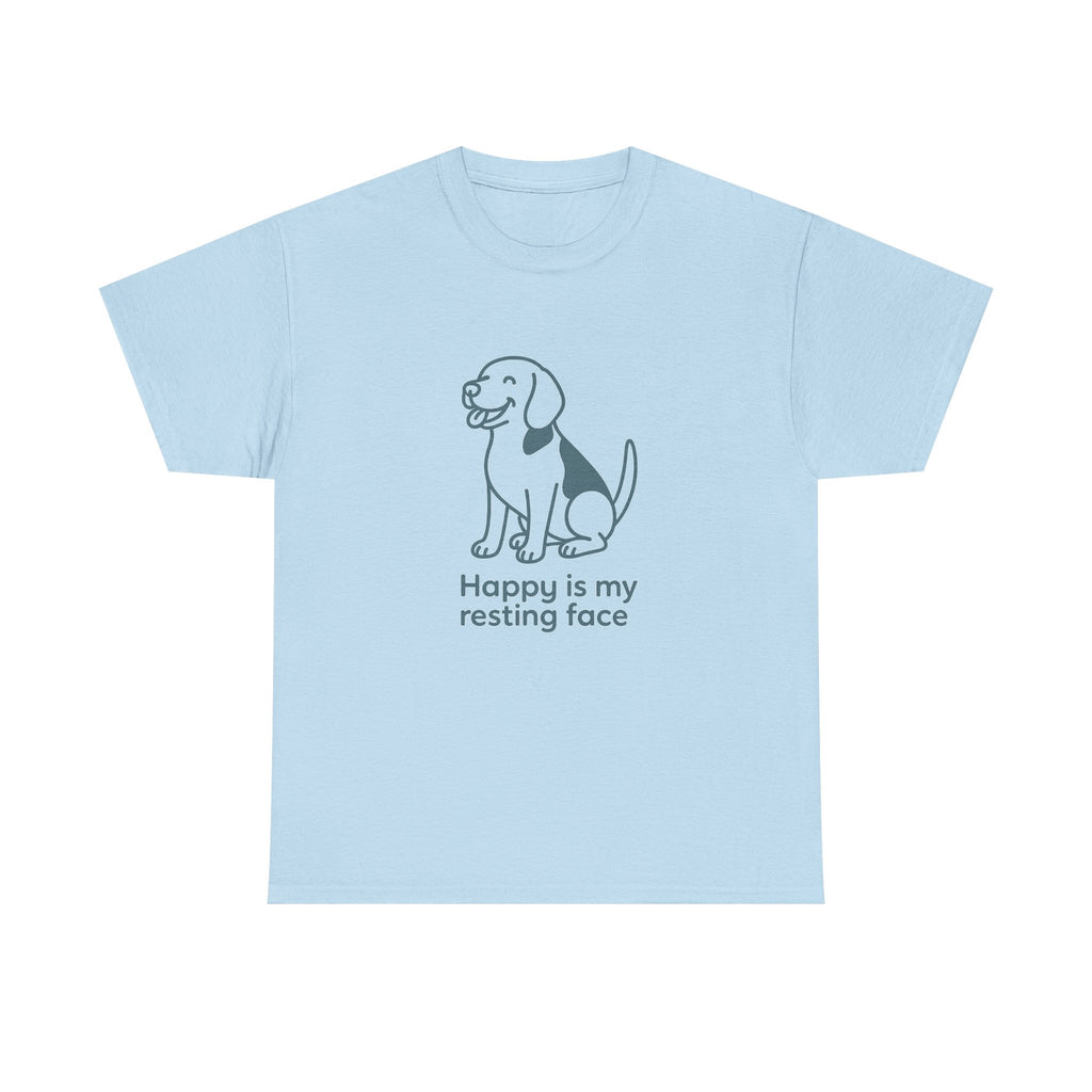 Happy Is My Resting Face - Funny Beagle Tee