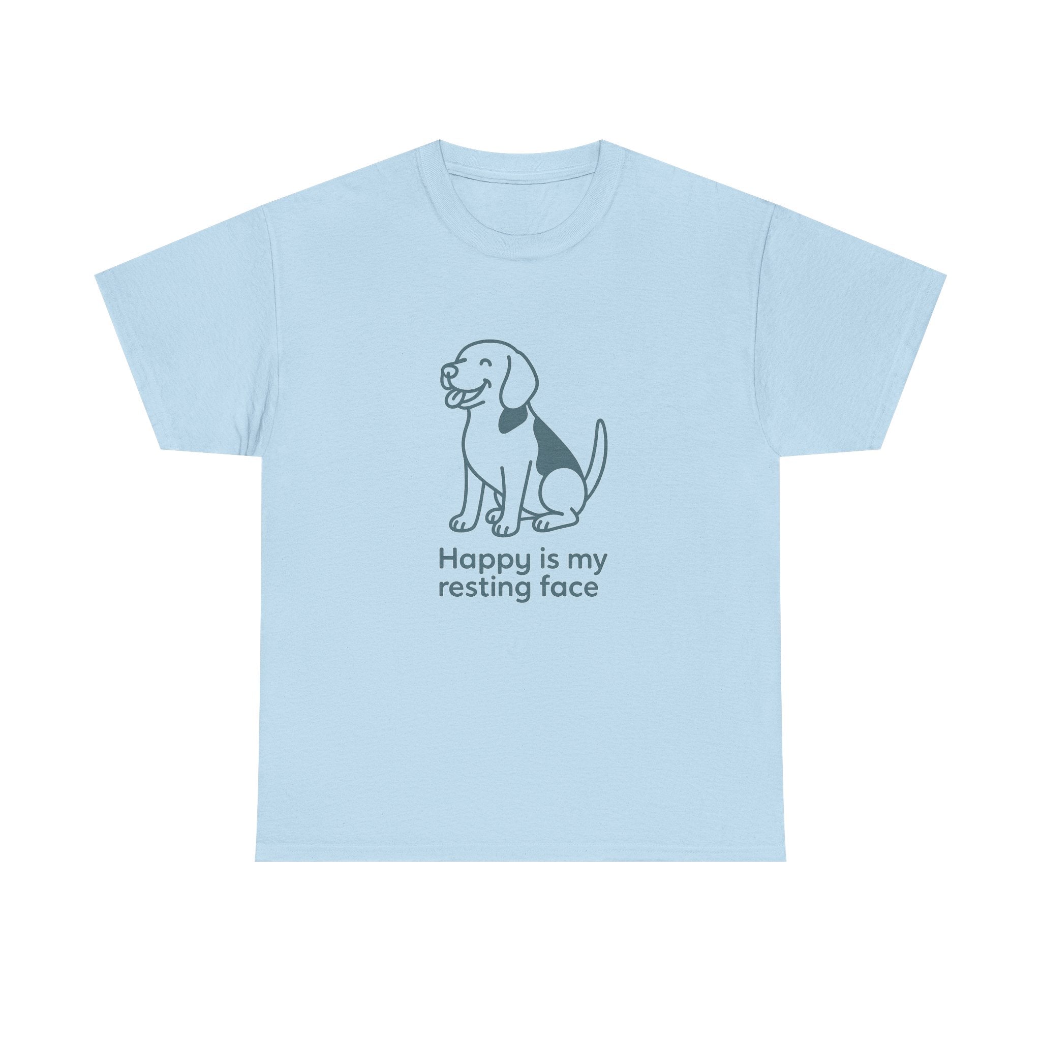 Happy Is My Resting Face - Funny Beagle Tee