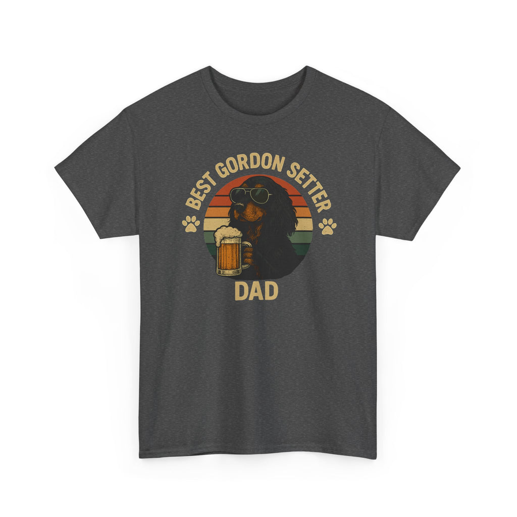 Best Gordon Setter Dad with Beer Graphic T-Shirt