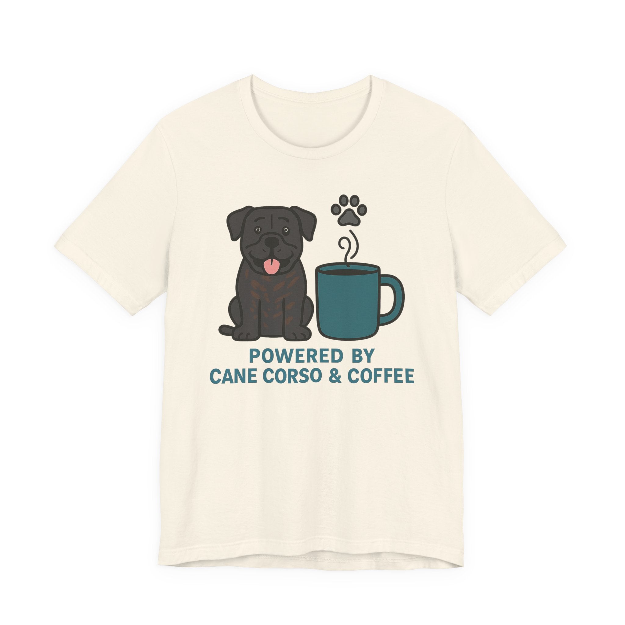 Powered by Cane Corso & Coffee t-shirt, view 3