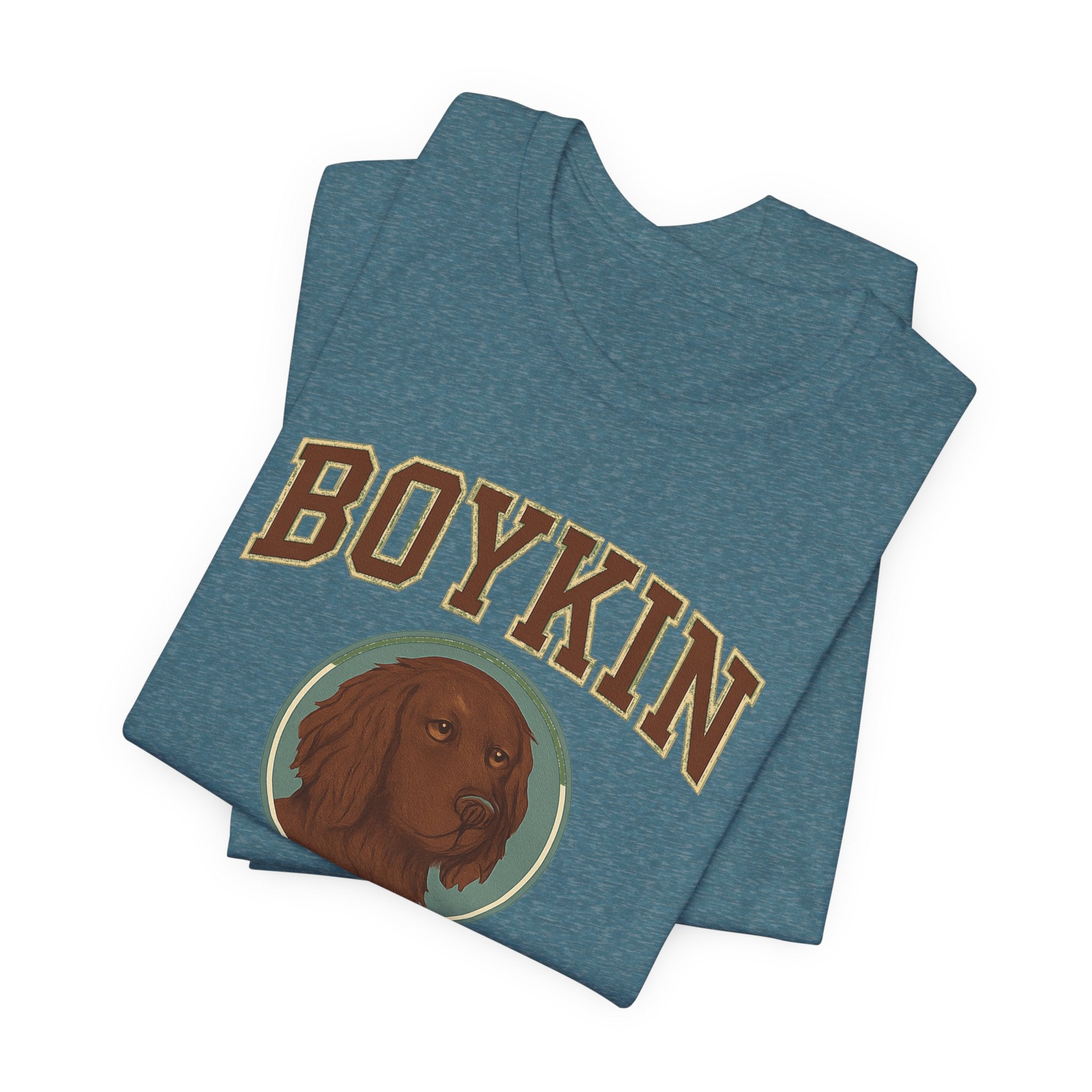 Boykin Spaniel Does It All Varsity Tee
