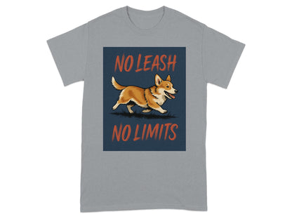 No Leash No Limits Running Corgi T-Shirt product
