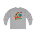 Counter Intelligence Beagle Long Sleeve Tee in Sport Grey