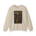 Mona Lisa German Shepherd Dog Friendship Sweatshirt in Sand