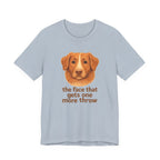 Nova Scotia Duck Tolling Retriever One More Throw Face Tee