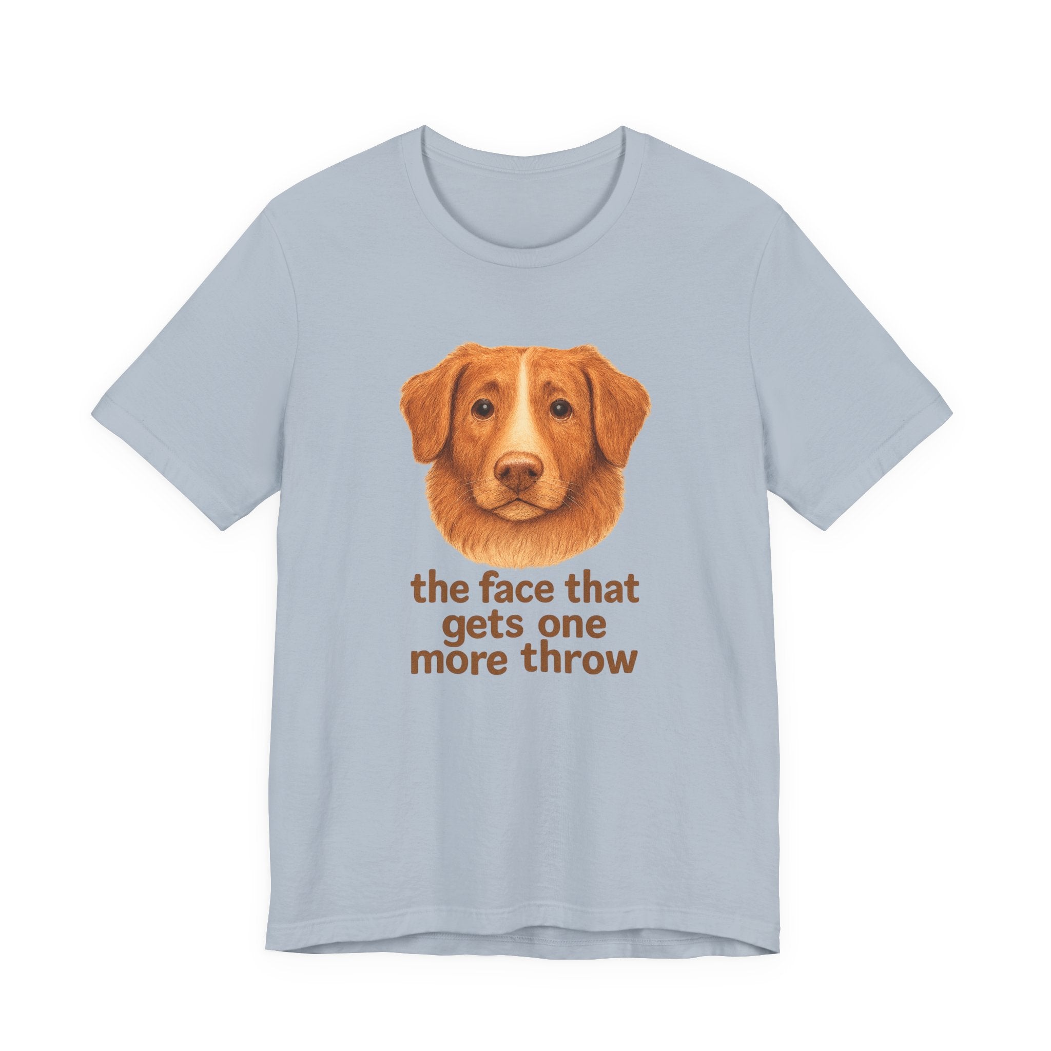 Nova Scotia Duck Tolling Retriever One More Throw Face Tee