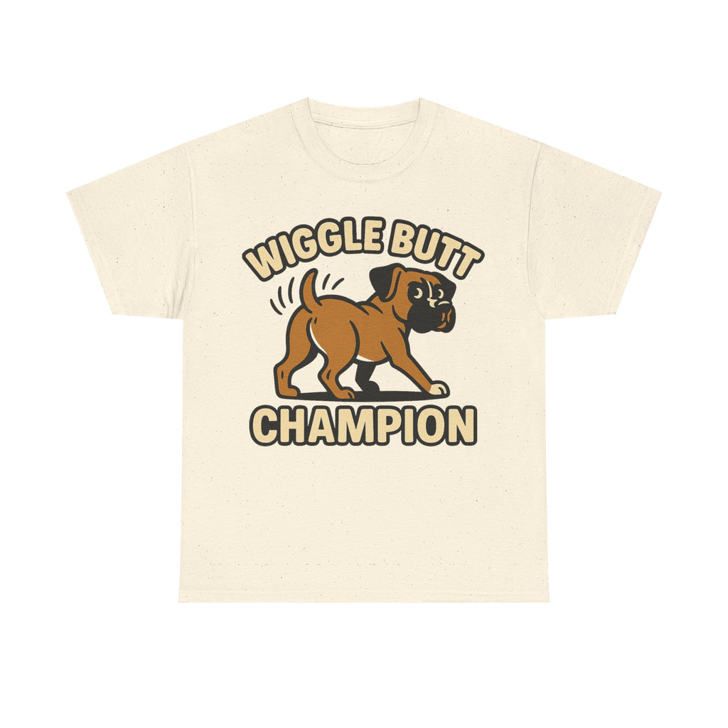 Boxer Dog Unisex Tee - Wiggle Butt Champion