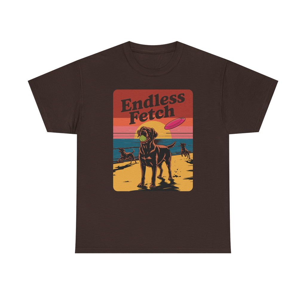 Endless Fetch Graphic with Labrador Beach T-Shirt