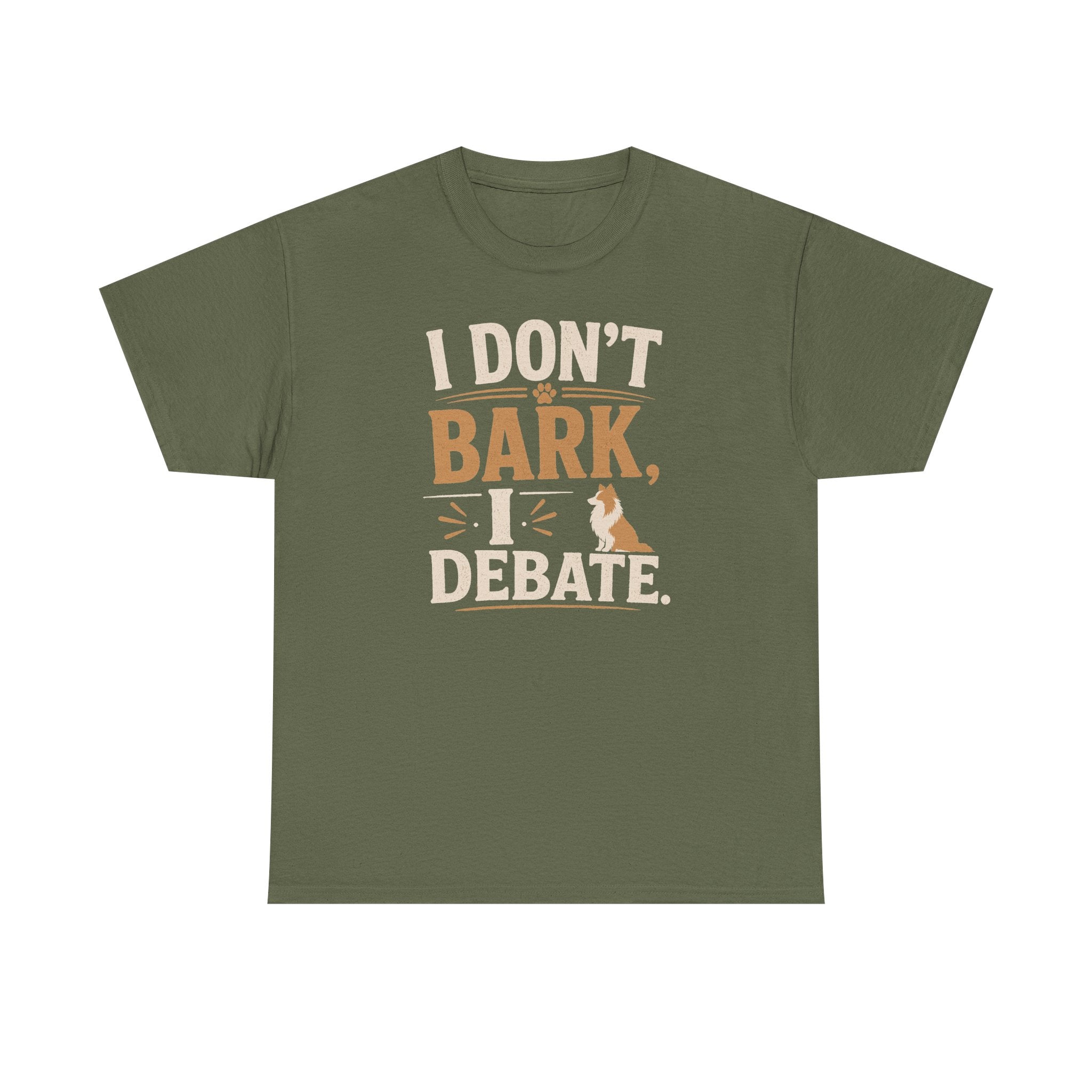 Witty Canine Debater Sheltie t-shirt, view 3