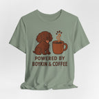 Boykin Spaniel Powered by Boykin & Coffee Tee
