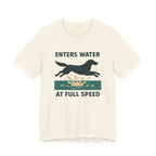 Flat-Coat Enters Water at Full Speed Tee