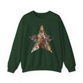 Greyhound Christmas Star sweatshirt in Forest Green