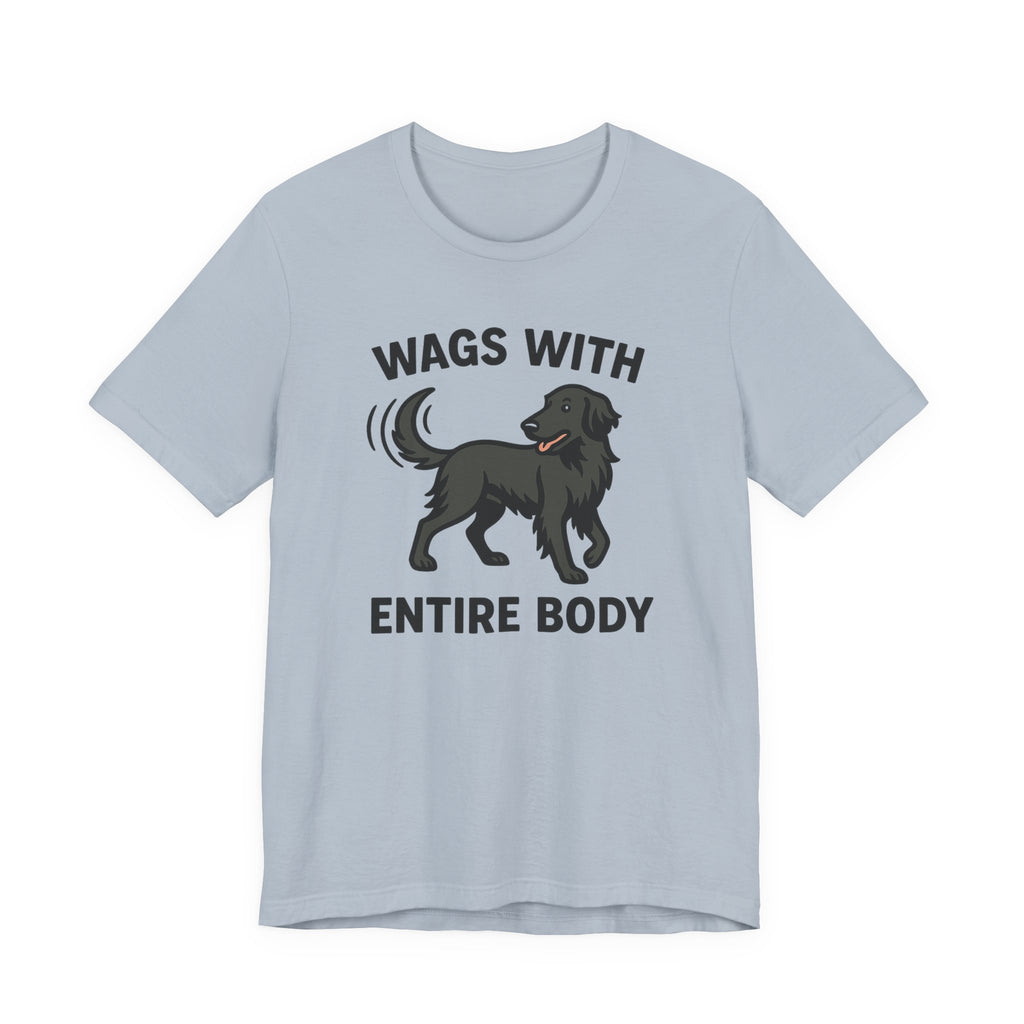 Flat-Coat Wags With Entire Body Tee