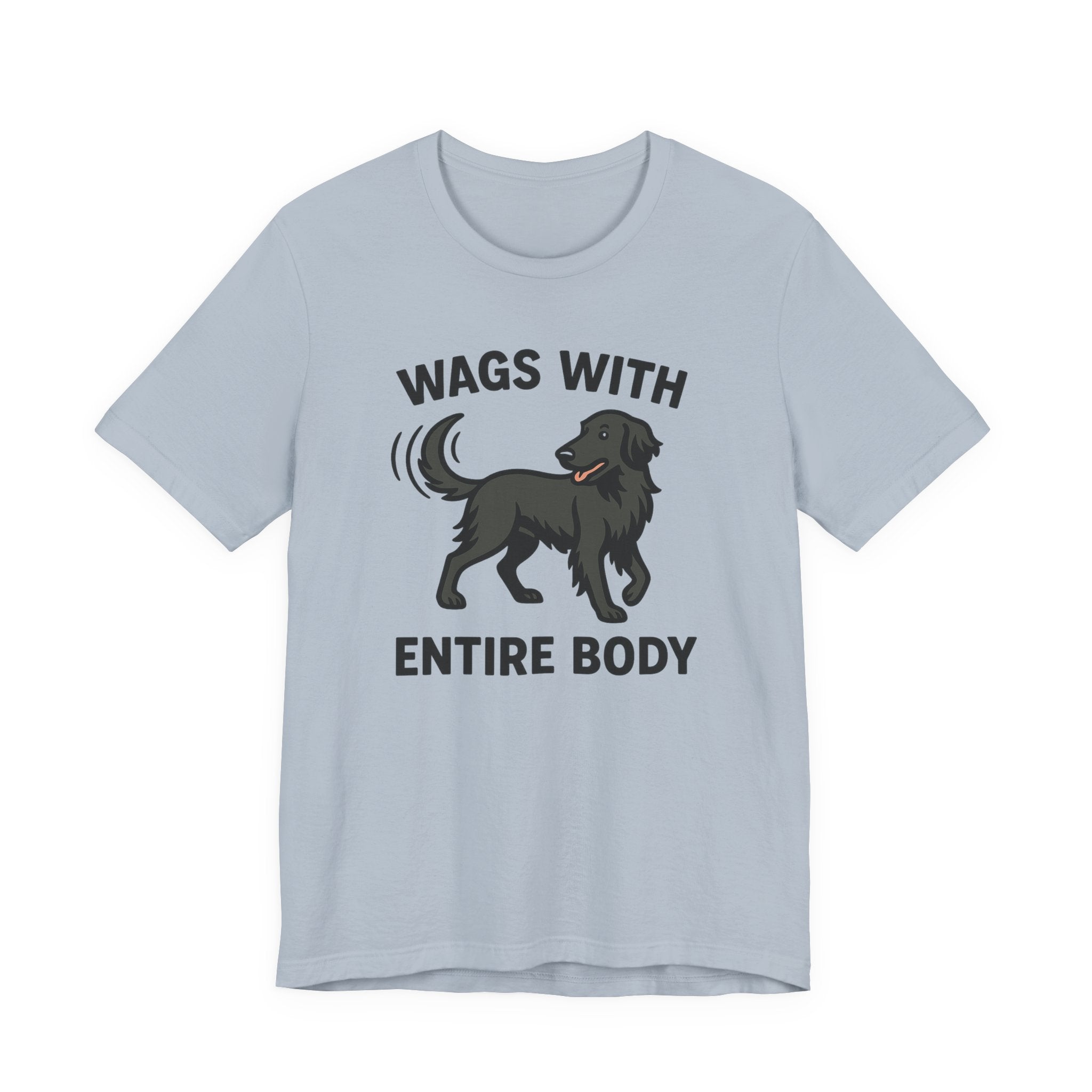 Flat-Coat Wags With Entire Body Tee