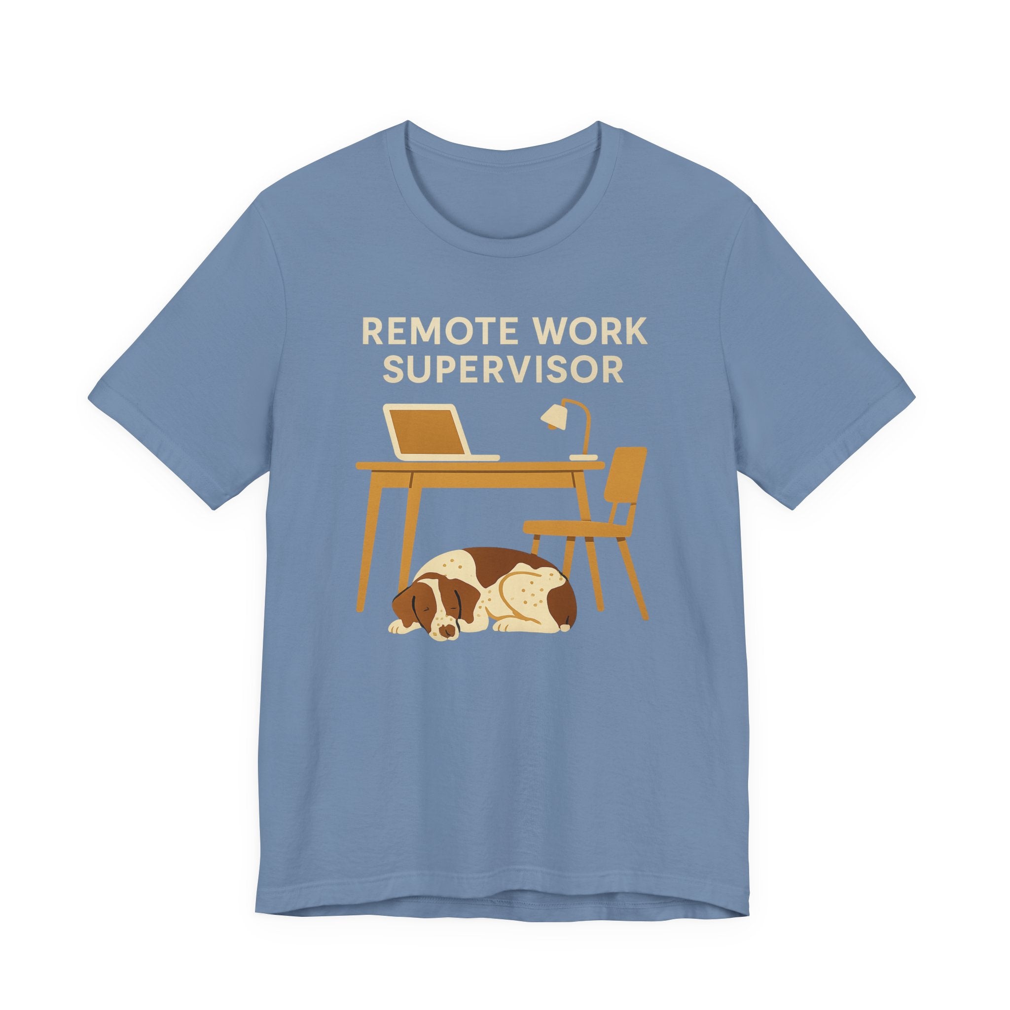 Brittany Spaniel Remote Work Supervisor Tee