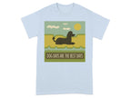 Dog Days Are the Best Days Poodle T-Shirt Light Blue T-shirt