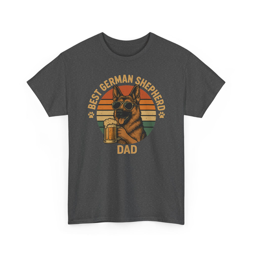 Best German Shepherd Dad Beer Lover Gift Funny T-Shirt
