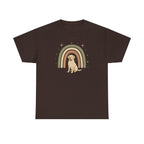 Labrador Retriever With Rainbow Graphic Novelty T-Shirt