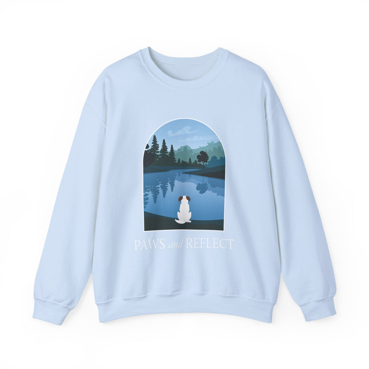 Paws and Reflect White Dog Sweatshirt