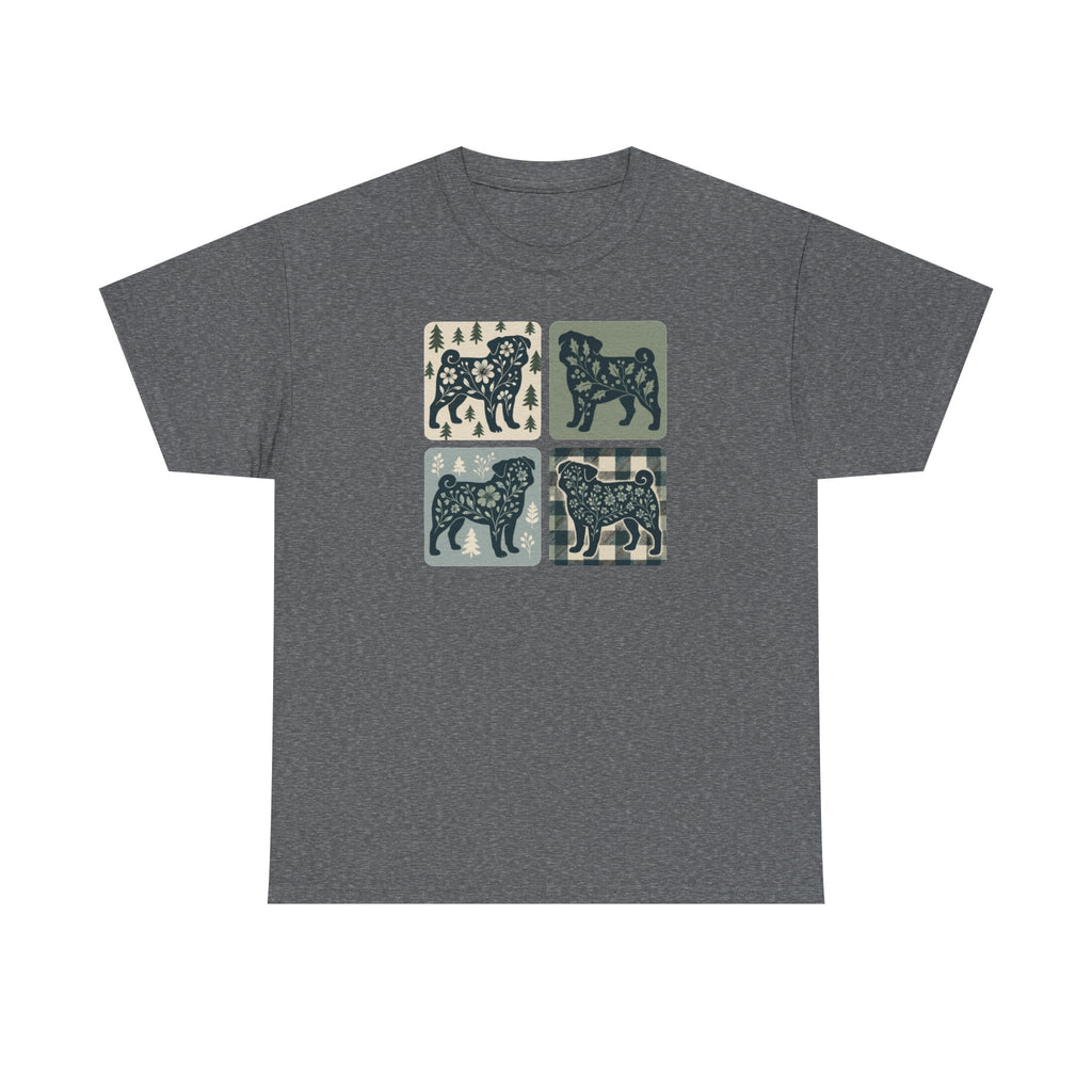 Winter Pug Design T-Shirt