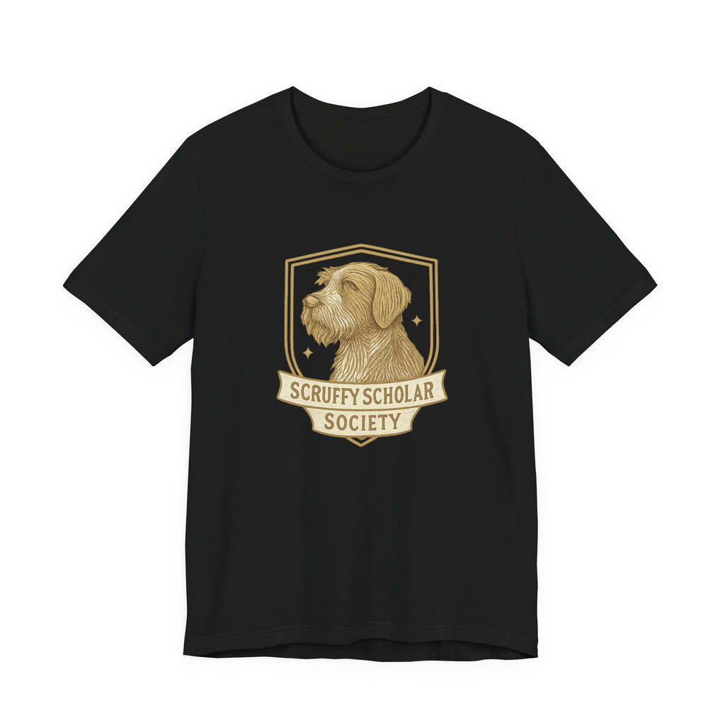 Wirehaired Pointing Griffon Scruffy Scholar Society Tee