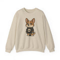 Punk Rock Corgi Sweatshirt in Sand