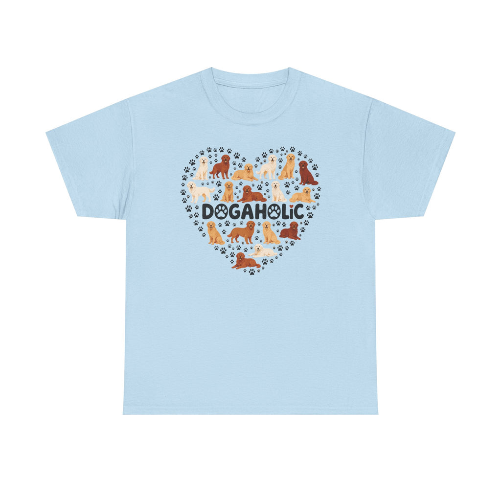 Golden Retriever Dogaholic Heart T-Shirt