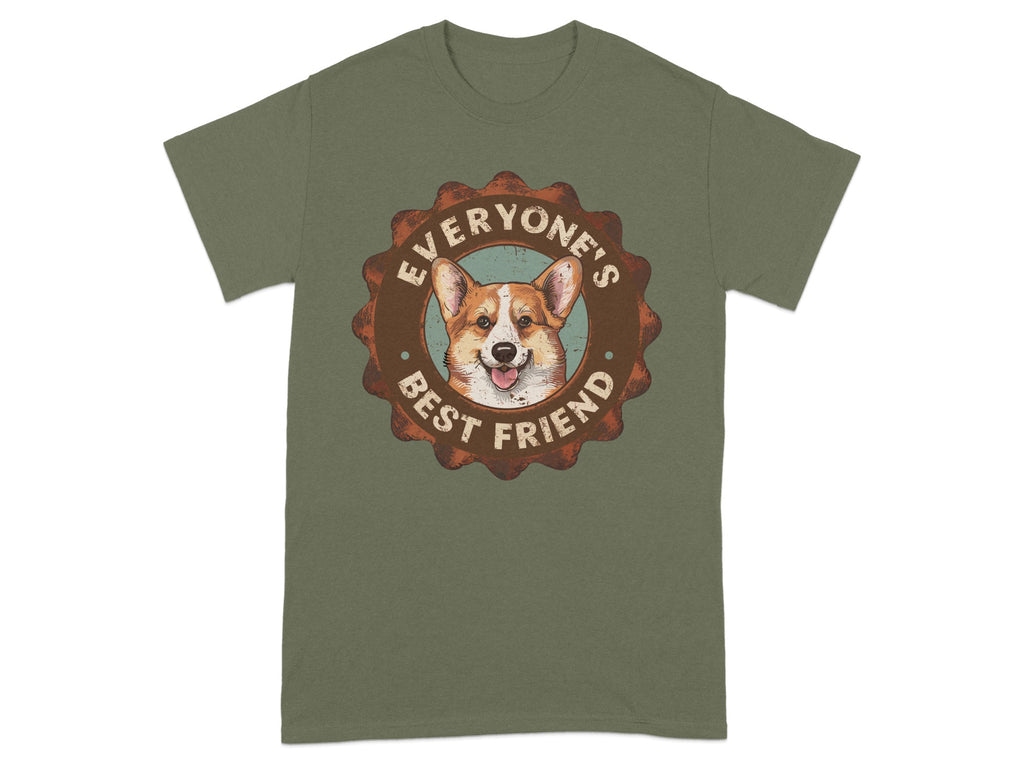 Everyone's Best Friend Corgi Graphic T-shirt