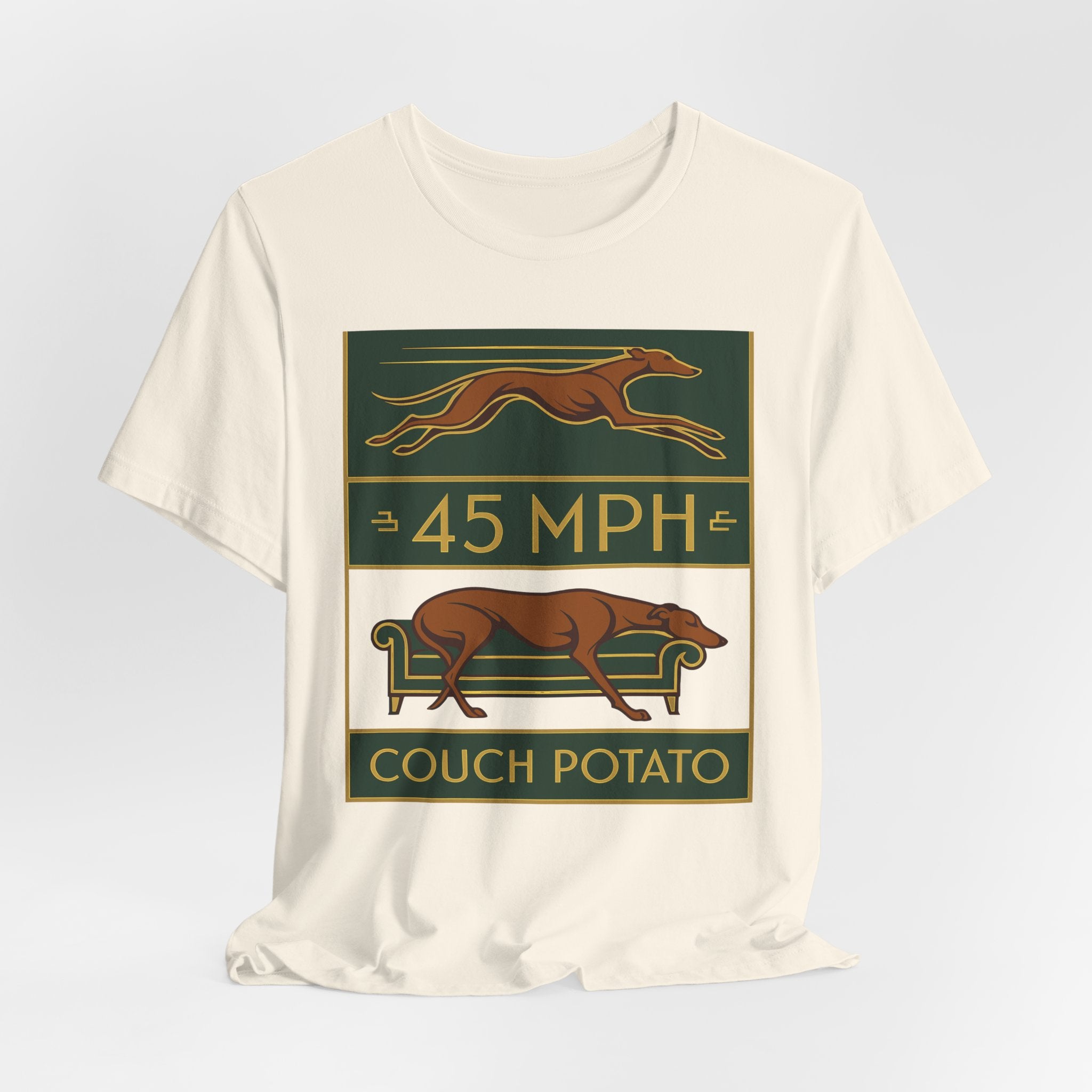 Greyhound 45 MPH Couch Potato Tee