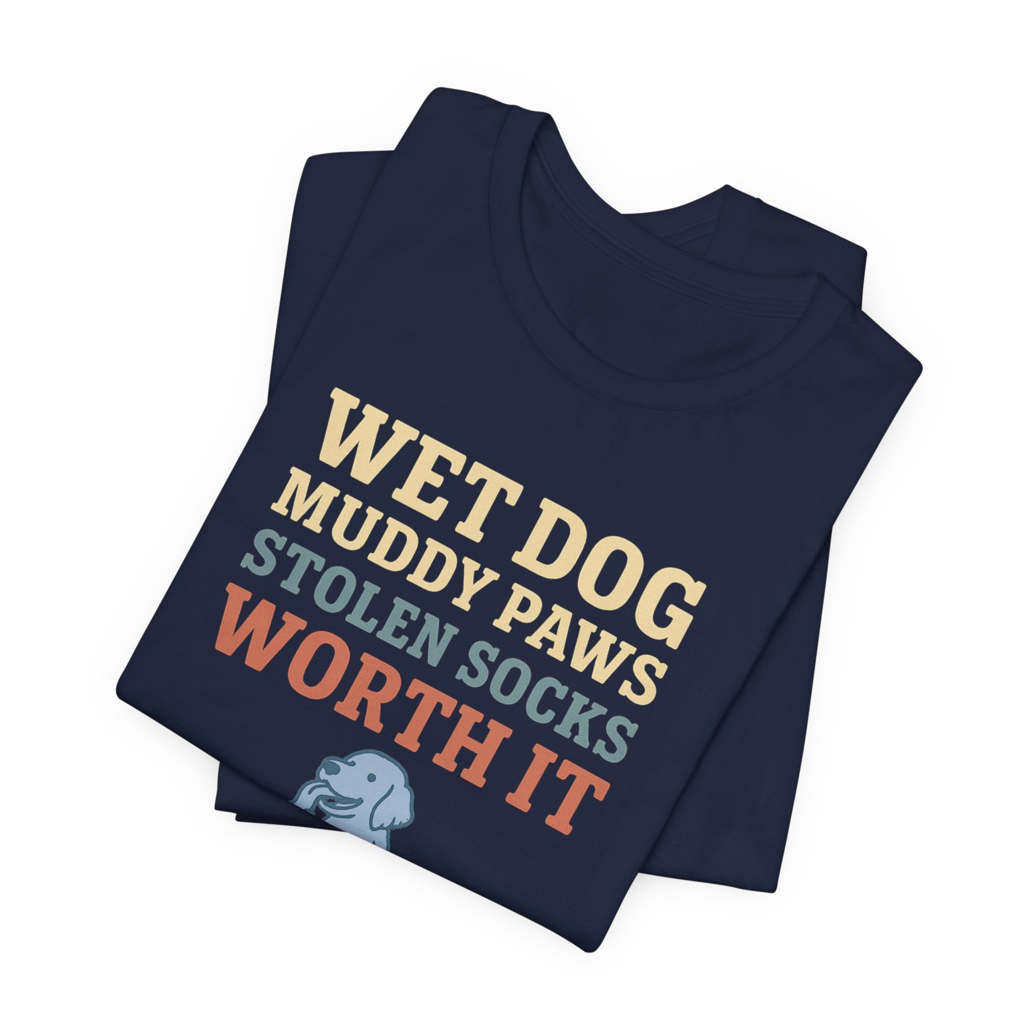 Flat-Coat Wet Dog Muddy Paws Tee