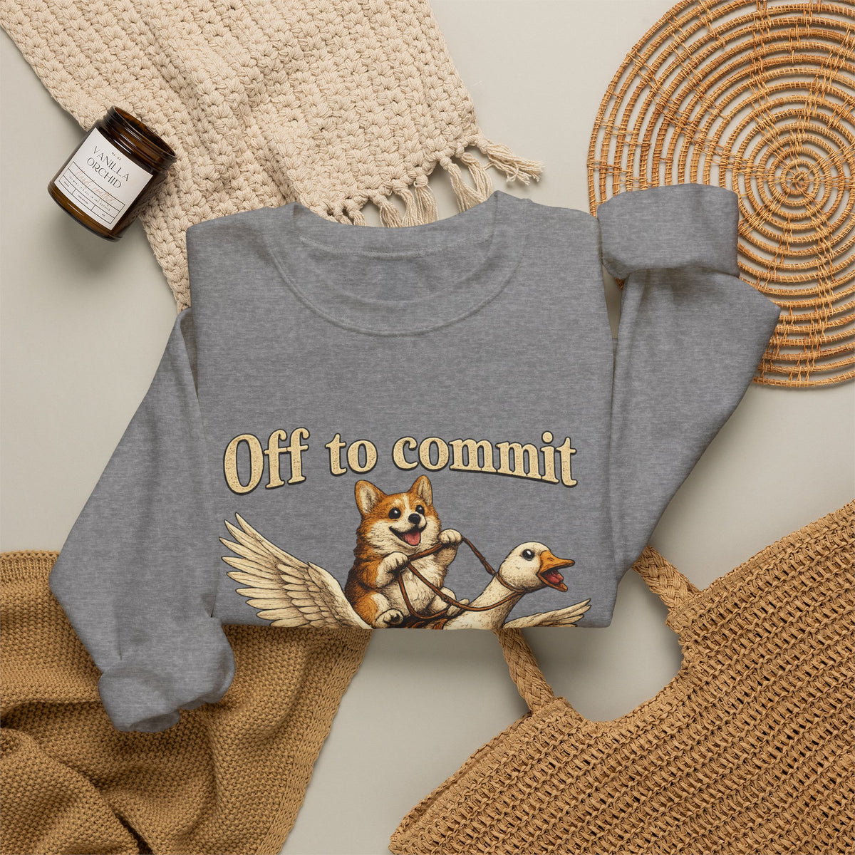 Corgi & Goose Shenanigans Graphic Sweatshirt