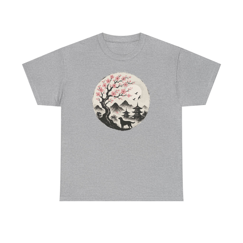 Labrador Under Cherry Blossoms T-Shirt