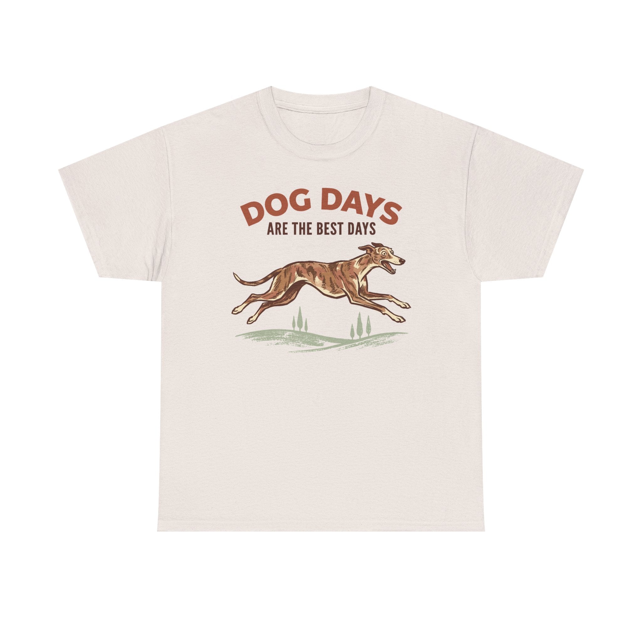 Whimsical Greyhound Dog Days T-Shirt