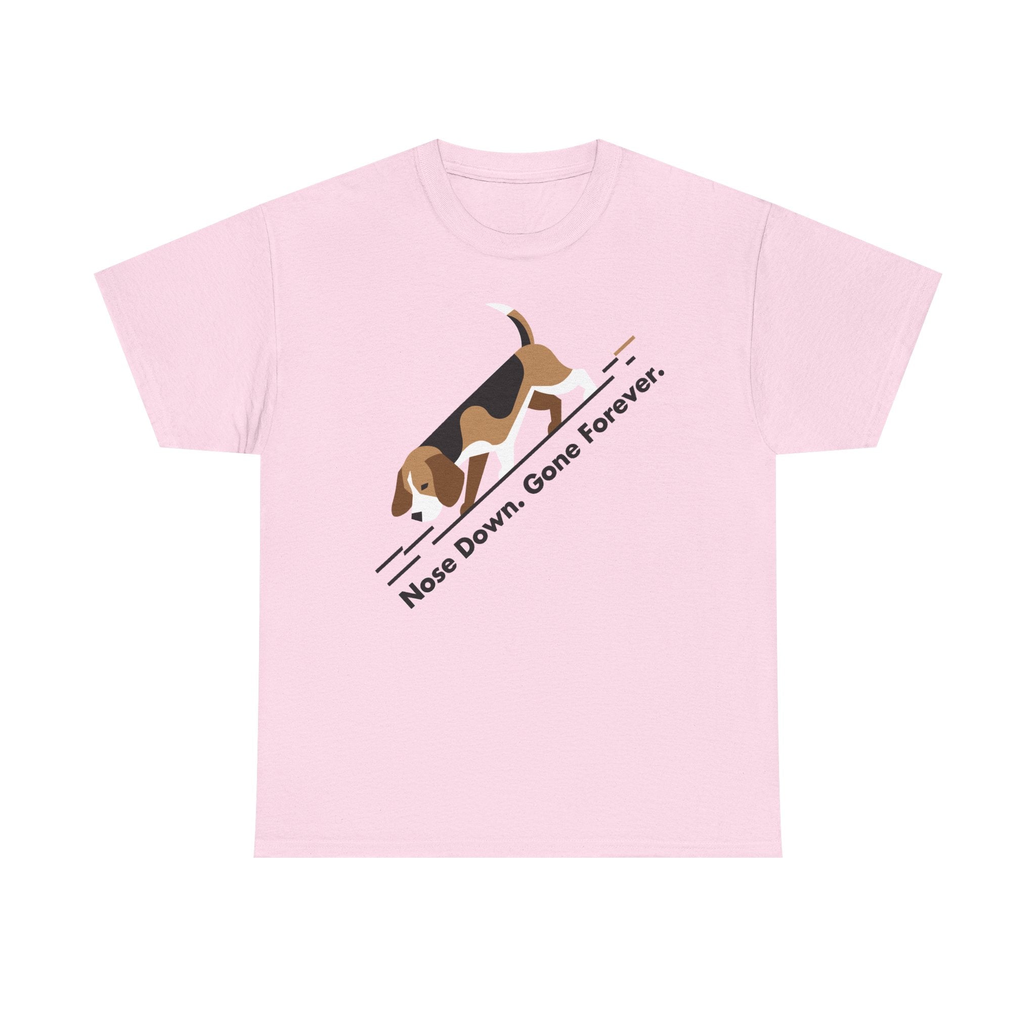Nose Down. Gone Forever. Beagle T-shirt