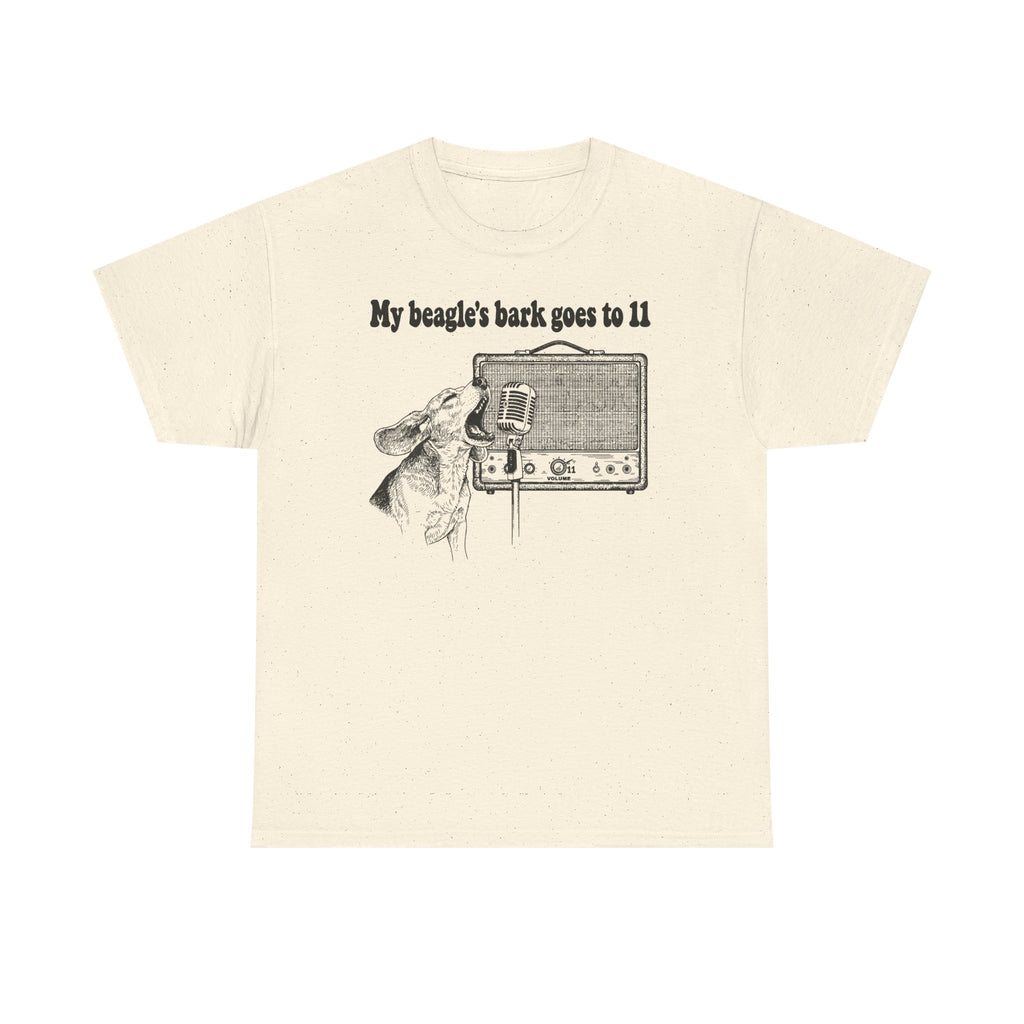 My Beagle's Bark Goes To Eleven Amplifier T-Shirt