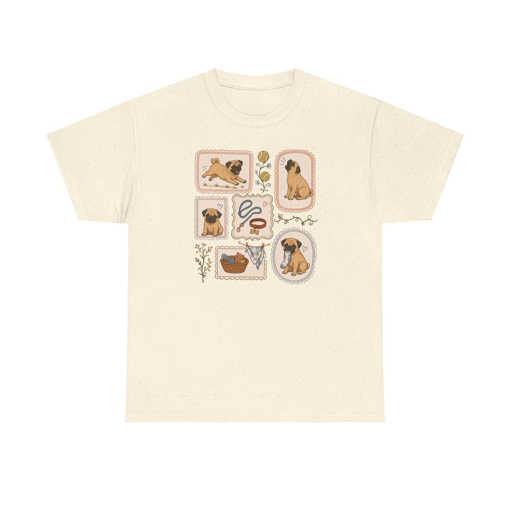 Cute Pug Dog Collage T-Shirt