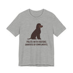 Irish Water Spaniel Unmoved By Compliments Tee