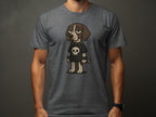 Grumpy Dog Wearing Skull Shirt Crew Neck Tee Product